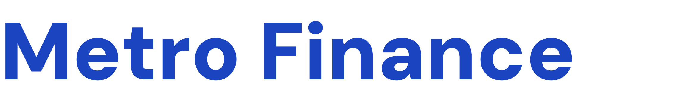 METRO FINANCE  